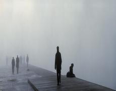 THESSALONIKI FOG II, 2009 INKJET PRINT MOUNTED ON D-BONT, FRAMED 120 X 300 CM
