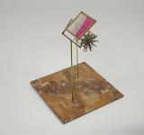 MOMENTO IN CUI TUTTO QUESTO HA UNO SPAZIO, 2013 (DETAIL) BRASS, MINERAL STONE, CORAL, PLEXIGLASS  40 X 27 X 27 CM