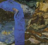 EVENING ANNALS, 2013 EGG TEMPERA ON WOOD 79 X 180 CM