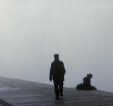 THESSALONIKI FOG II, 2009 INKJET PRINT MOUNTED ON D-BONT, FRAMED 120 X 300 CM
