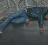 THE FALL, 2013 OIL ON CANVAS 125 X 170 CM