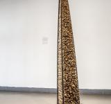 Απόστολος Ρίζος, Thoughts on an arrangement #1, 2013-14 Aνοξείδωτο ατσάλι, καουτσούκ, πλέξιγκλας, κλαδιά
